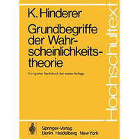 Grundbegriffe der Wahrscheinlichkeitstheorie [Paperback]