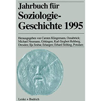 Jahrbuch f?r Soziologiegeschichte 1995 [Paperback]