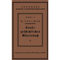 Kunstgeschichtliches W?rterbuch [Paperback]