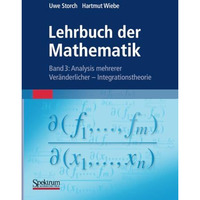 Lehrbuch der Mathematik, Band 3: Analysis mehrerer Ver?nderlicher - Integrations [Paperback]