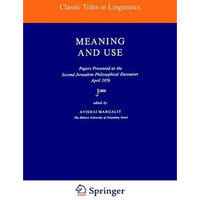 Meaning and Use [Paperback]