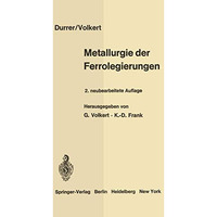 Metallurgie der Ferrolegierungen [Paperback]