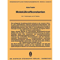 Molek?lkraftkonstanten: Zur Theorie und Berechnung der Konstanten der Potentiell [Paperback]