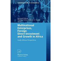 Multinational Enterprises, Foreign Direct Investment and Growth in Africa: South [Paperback]