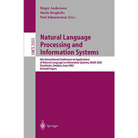 Natural Language Processing and Information Systems: 6th International Conferenc [Paperback]