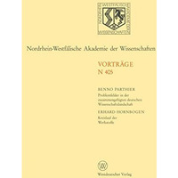 Nordrhein-Westf?lische Akademie der Wissenschaften: Natur-, Ingenieur- und Wirts [Paperback]