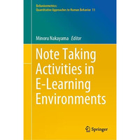 Note Taking Activities in E-Learning Environments [Hardcover]