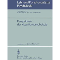 Perspektiven der Kognitionspsychologie [Paperback]