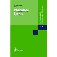 Phthalate Esters [Hardcover]