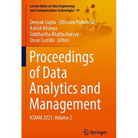 Proceedings of Data Analytics and Management: ICDAM 2021, Volume 2 [Paperback]