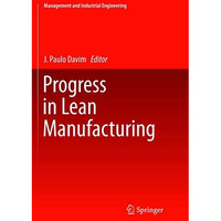 Progress in Lean Manufacturing [Paperback]