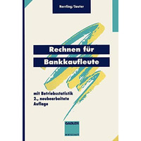 Rechnen f?r Bankkaufleute: mit Betriebsstatistik [Paperback]