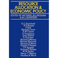 Resource Allocation and Economic Policy [Paperback]