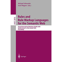 Rules and Rule Markup Languages for the Semantic Web: Second International Works [Paperback]