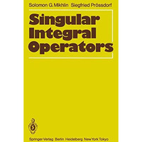 Singular Integral Operators [Paperback]