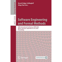 Software Engineering and Formal Methods: 20th International Conference, SEFM 202 [Paperback]