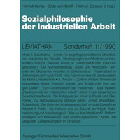 Sozialphilosophie der industriellen Arbeit [Paperback]