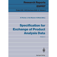 Specification for Exchange of Product Analysis Data: Version 3 [Paperback]