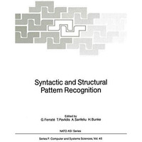 Syntactic and Structural Pattern Recognition [Paperback]