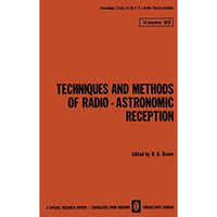 Techniques and Methods of Radio-Astronomic Reception [Paperback]