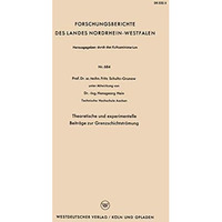 Theoretische und experimentelle Beitr?ge zur Grenzschichtstr?mung [Paperback]