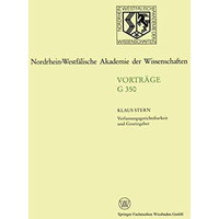 Verfassungsgerichtsbarkeit und Gesetzgeber [Paperback]