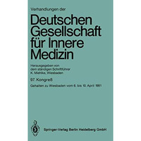 Verhandlungen der Deutschen Gesellschaft f?r Innere Medizin [Paperback]