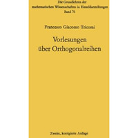 Vorlesungen ?ber Orthogonalreihen [Paperback]