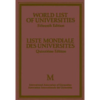 World List of Universities / Liste Mondiale des Universites [Paperback]