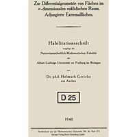 Zur Differentialgeometrie von Fl?chen im n-dimensionalen euklidischen Raum. Adju [Paperback]