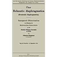 ?ber Relaxatio diaphragmatica (Eventratio diaphragmatica) [Paperback]