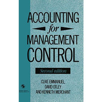 Accounting for Management Control [Paperback]