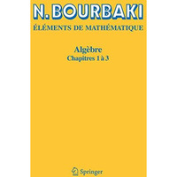 Alg?bre: Chapitres 1 ? 3 [Paperback]