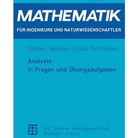 Analysis in Fragen und ?bungsaufgaben [Paperback]