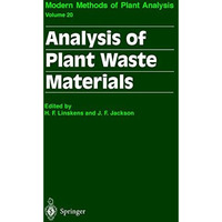 Analysis of Plant Waste Materials [Paperback]