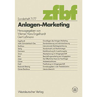 Anlagen-Marketing [Paperback]