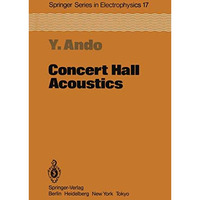 Concert Hall Acoustics [Paperback]