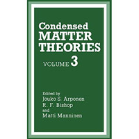 Condensed Matter Theories [Paperback]