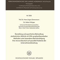 Darstellung und quantitative Behandlung stochastischer Abl?ufe mit Hilfe graphen [Paperback]