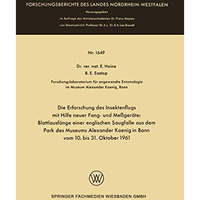 Die Erforschung des Insektenflugs mit Hilfe neuer Fang- und Messger?te: Blattlau [Paperback]