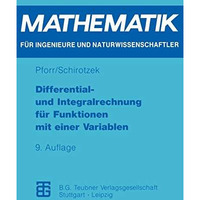 Differential- und Integralrechnung f?r Funktionen mit einer Variablen [Paperback]