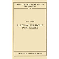 Elektronentheorie der Metalle [Paperback]