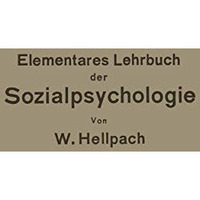 Elementares Lehrbuch der Sozialpsychologie [Paperback]