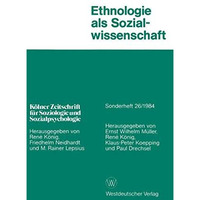 Ethnologie als Sozialwissenschaft [Paperback]