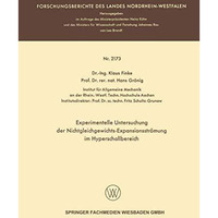 Experimentelle Untersuchung der Nichtgleichgewichts-Expansionsstr?mung im Hypers [Paperback]