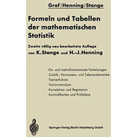 Formeln und Tabellen der mathematischen Statistik [Paperback]