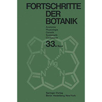 Fortschritte der Botanik [Paperback]