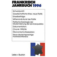 Frankreich-Jahrbuch 1996: Politik, Wirtschaft, Gesellschaft, Geschichte, Kultur [Paperback]