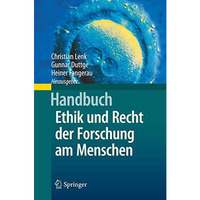 Handbuch Ethik und Recht der Forschung am Menschen [Hardcover]