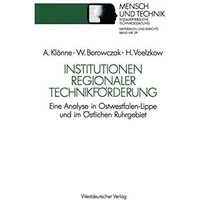 Institutionen regionaler Technikf?rderung: Eine Analyse in Ostwestfalen-Lippe un [Paperback]